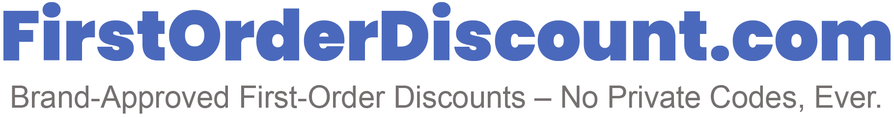 First Order Discount